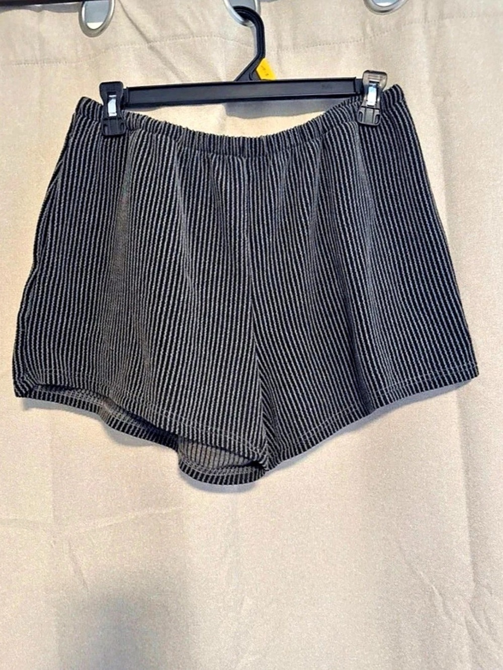 Striped Shorts in Black & White Like New